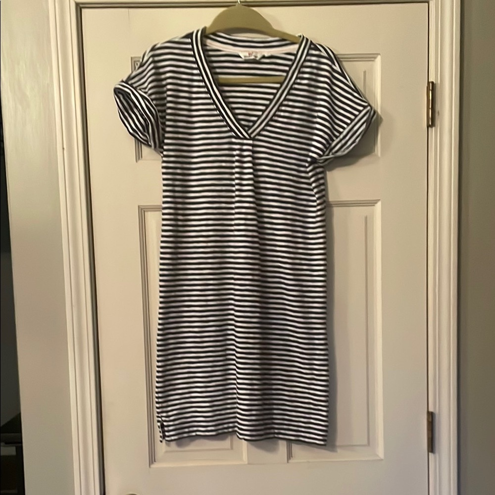 Vineyard Vines Striped V-Neck Dress—Size XS